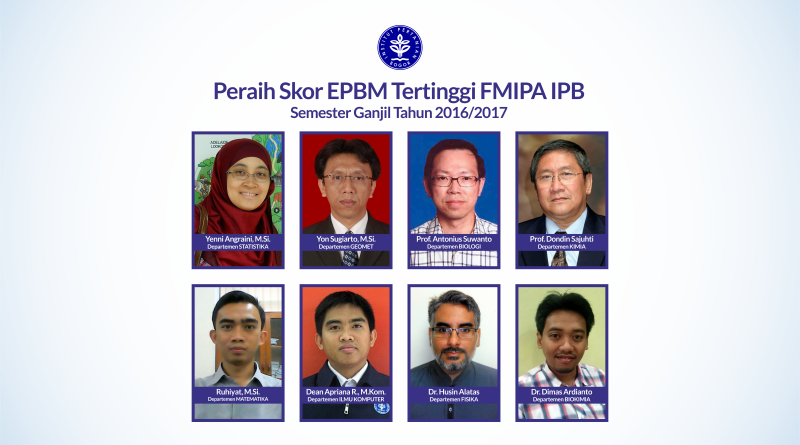 Peraih Skor EPBM Tertinggi FMIPA IPB Semester Ganjil 2016/2017