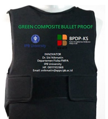 Dosen FMIPA IPB University Ciptakan Baju dari Limbah Sawit Tahan Peluru dari Pistol Glock