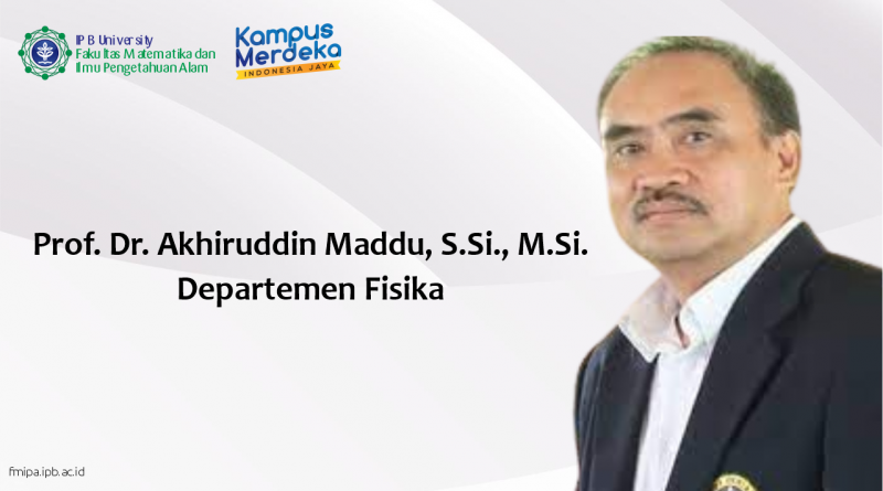 Prof. Dr. Akhiruddin Maddu Ubah Biomassa Jadi Material Maju untuk Deteksi Kanker Hingga Teknologi Siluman