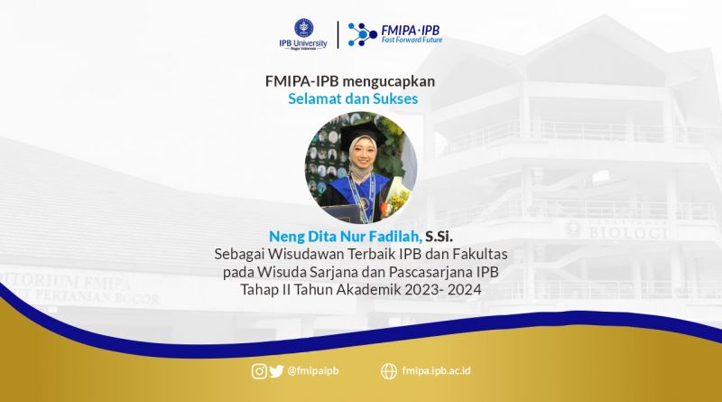 Wisudawan Terbaik IPB Wisuda Tahap II Tahun Akademik 2023/2024