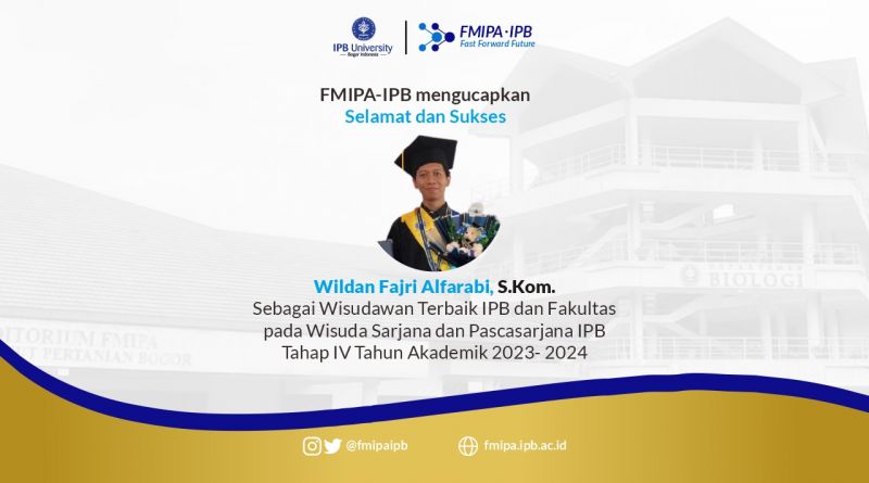 Wisudawan Terbaik IPB Wisuda Tahap IV Tahun Akademik 2023/2024