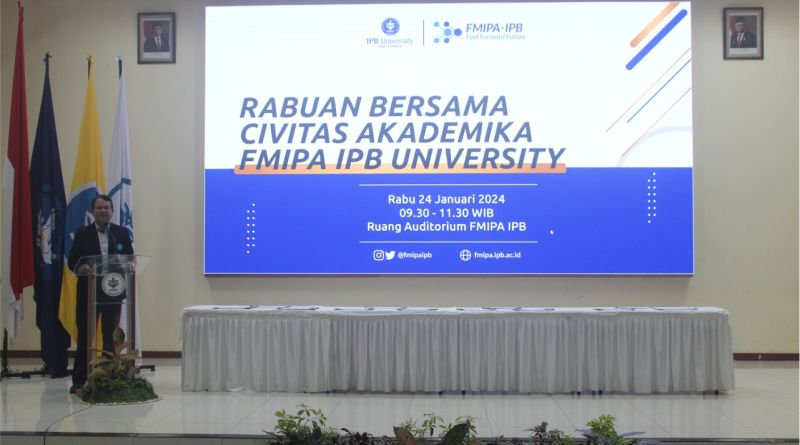 Implementasi Pembangunan Zona Integritas, Pimpinan FMIPA IPB University Tanda Tangani Pakta Integritas